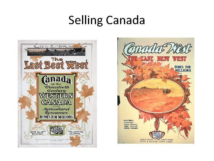 Selling Canada 
