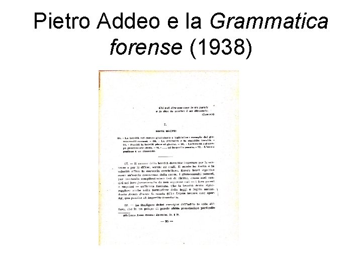 Pietro Addeo e la Grammatica forense (1938) 