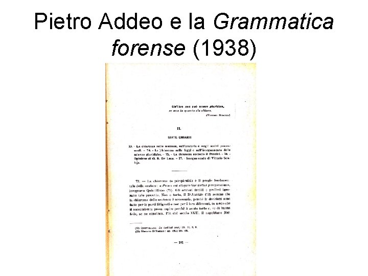 Pietro Addeo e la Grammatica forense (1938) 
