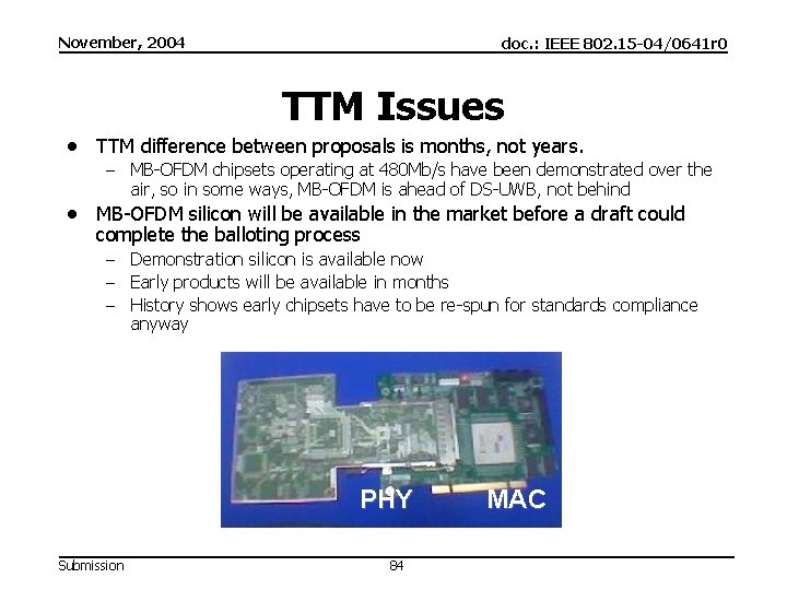 November, 2004 doc. : IEEE 802. 15 -04/0641 r 0 TTM Issues TTM difference