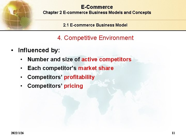 E-Commerce Chapter 2 E-commerce Business Models and Concepts 2. 1 E-commerce Business Model 4.