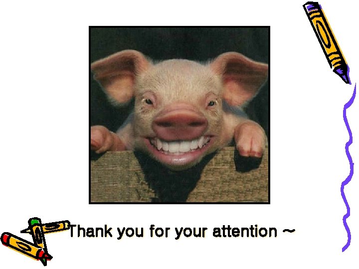 Thank you for your attention ~ 