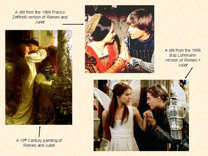 A still from the 1968 Franco Zeffirelli version of Romeo and Juliet A still