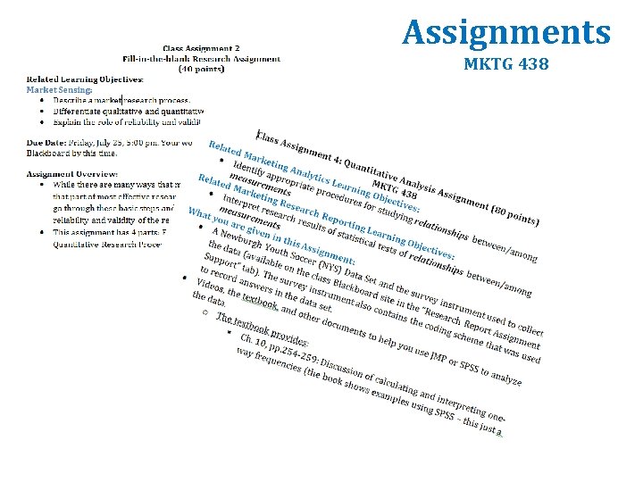Assignments MKTG 438 Assignments MKTG 438