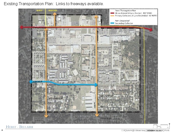 Existing Transportation Plan: Links to freeways available. 6 