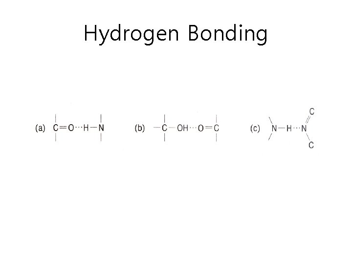 Hydrogen Bonding 