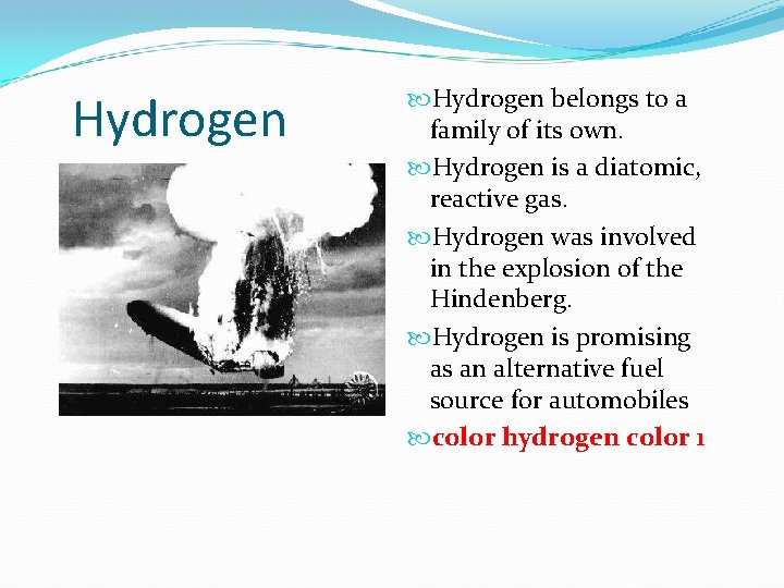 Hydrogen belongs to a family of its own. Hydrogen is a diatomic, reactive gas.