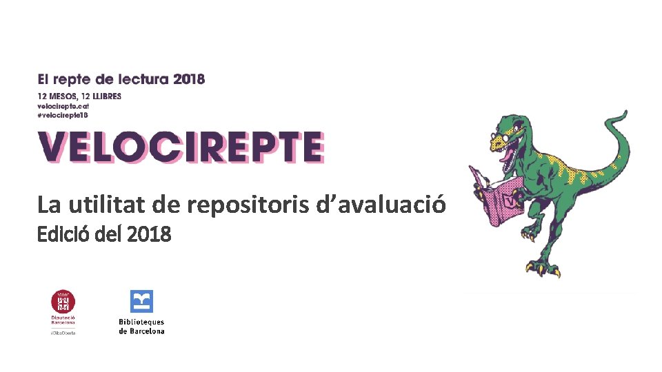 La utilitat de repositoris d’avaluació Edició del 2018 