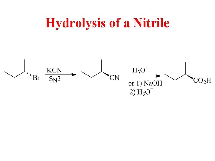 Hydrolysis of a Nitrile 