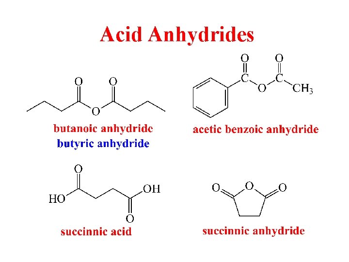 Acid Anhydrides 