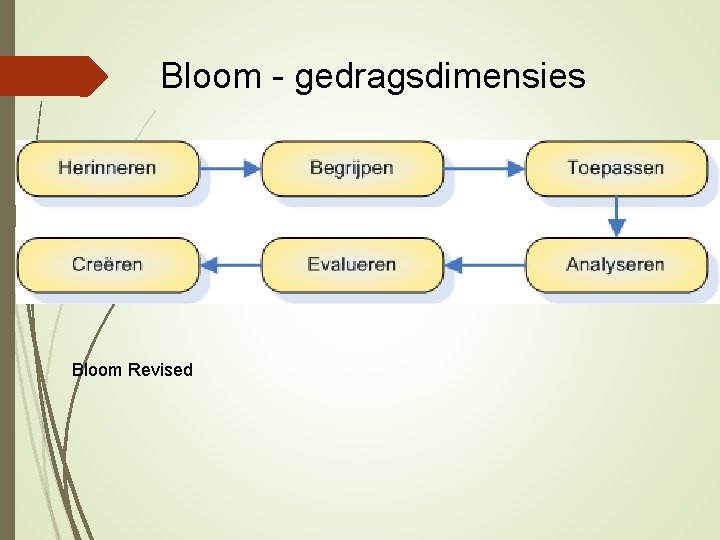 Bloom - gedragsdimensies Bloom Revised 