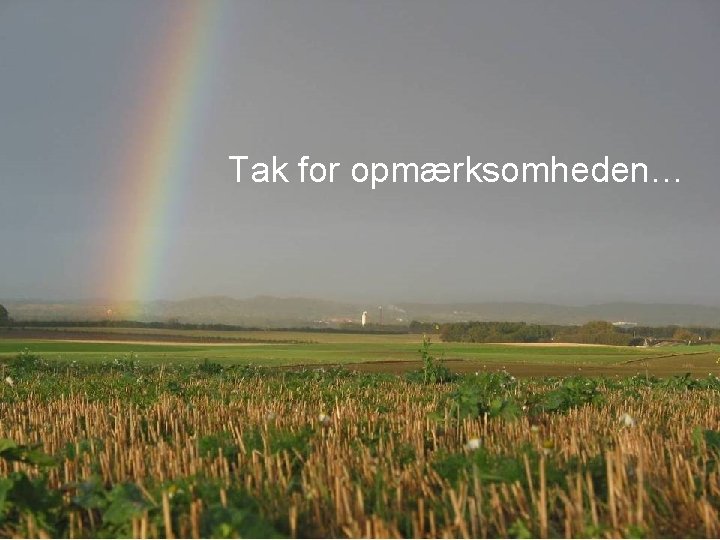 Tak for opmærksomheden… 