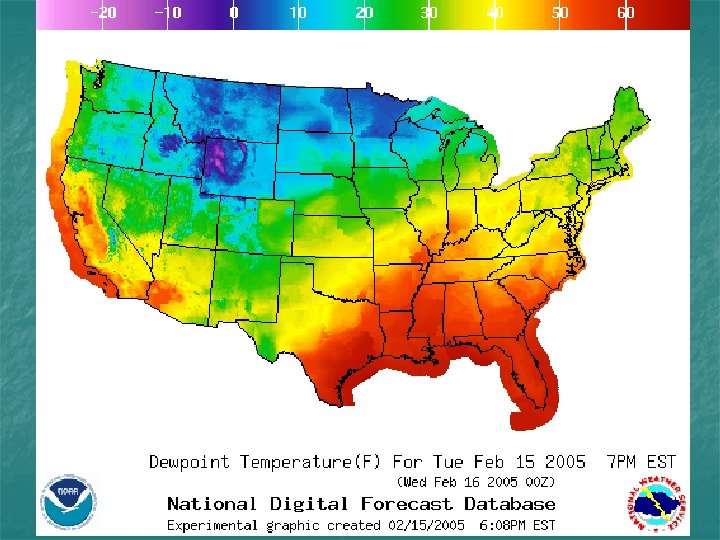 Dew Point Temperatures 