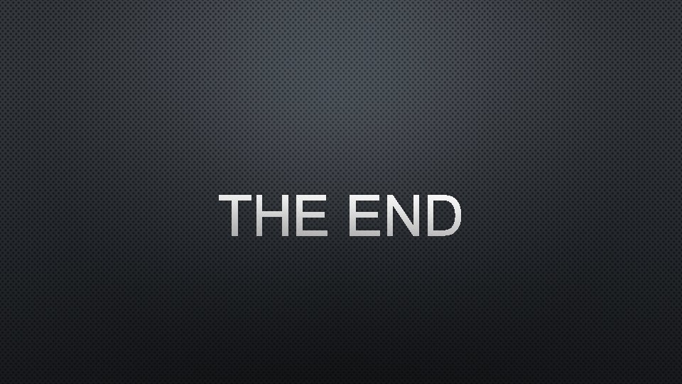 THE END 