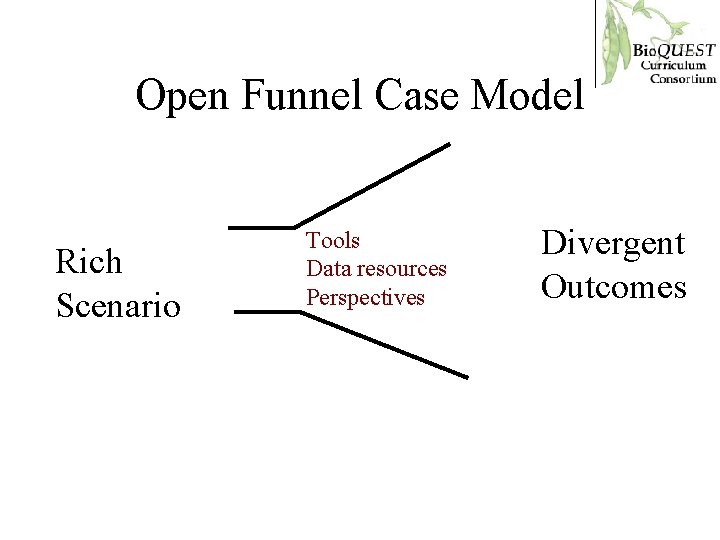 Open Funnel Case Model Rich Scenario Tools Data resources Perspectives Divergent Outcomes 