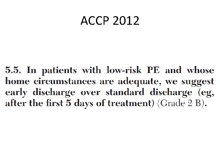 ACCP 2012 