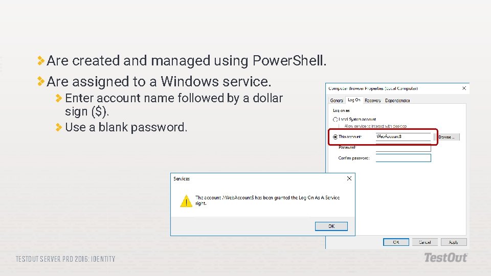 MANAGE ACTIVE DIRECTORY OBJECTS TESTOUT SERVER PRO 2016