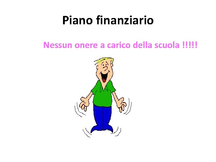 Piano finanziario Nessun onere a carico della scuola !!!!! 