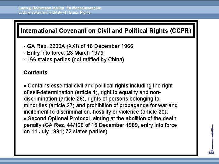 International Covenant on Civil and Political Rights (CCPR) - GA Res. 2200 A (XXI)