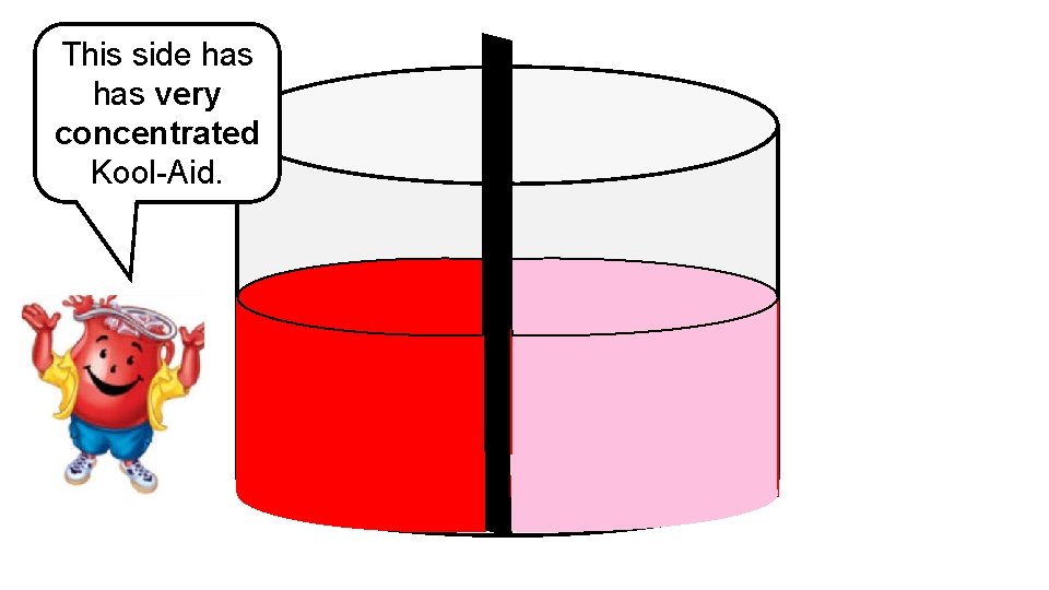 This side has very concentrated Kool-Aid. 