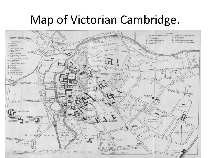 Map of Victorian Cambridge. 
