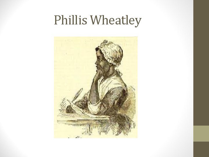 Phillis Wheatley 