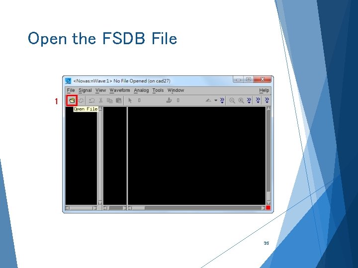 Open the FSDB File 1 35 