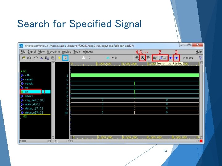 Search for Specified Signal 4, 5, … 2 3 1 42 