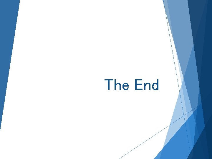 The End 