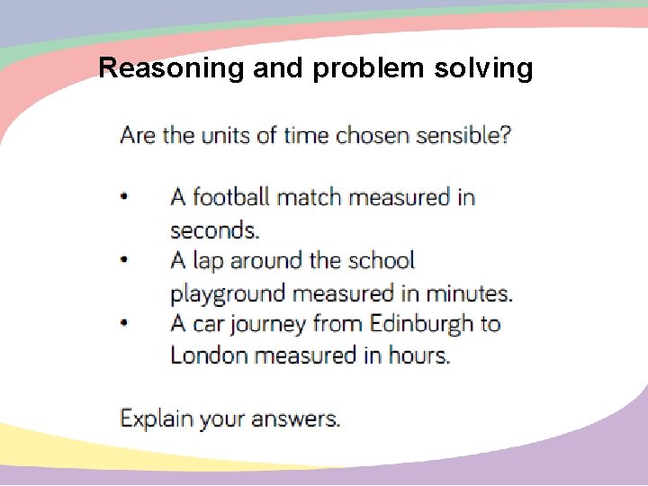 Reasoning and problem solving 