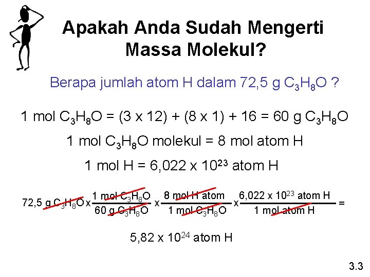 Apakah Anda Sudah Mengerti Massa Molekul? Berapa jumlah atom H dalam 72, 5 g