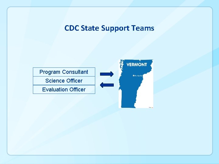 CDC State Support Teams Program Consultant Science Officer Evaluation Officer 