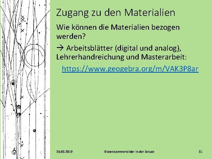 Zugang zu den Materialien Wie können die Materialien bezogen werden? Arbeitsblätter (digital und analog),