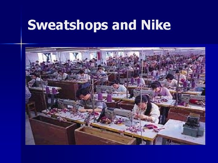 Sweatshops and Nike 