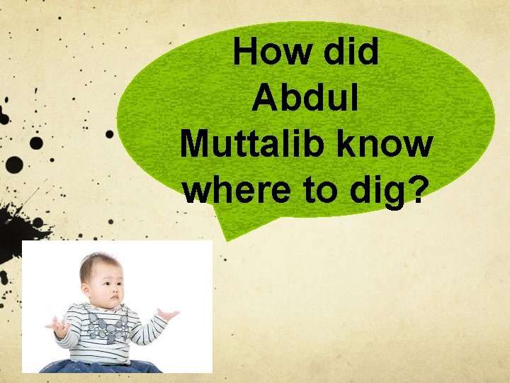 How did Abdul Muttalib know where to dig? 