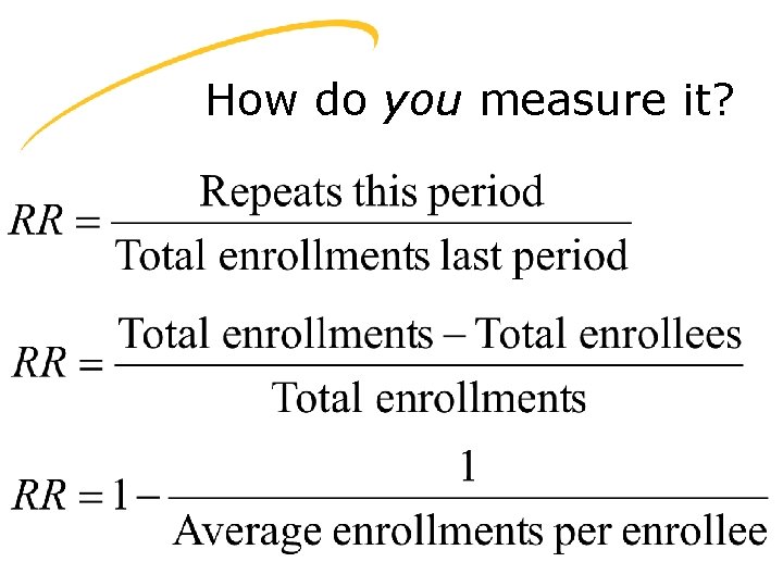 How do you measure it? 