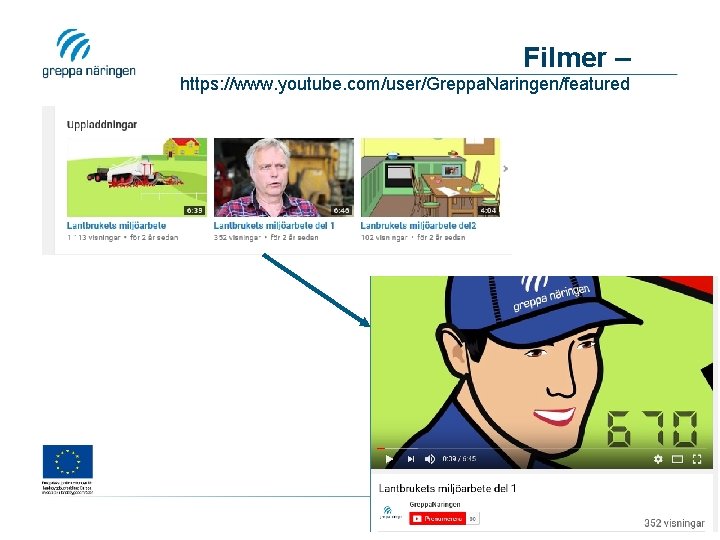 Filmer – https: //www. youtube. com/user/Greppa. Naringen/featured 