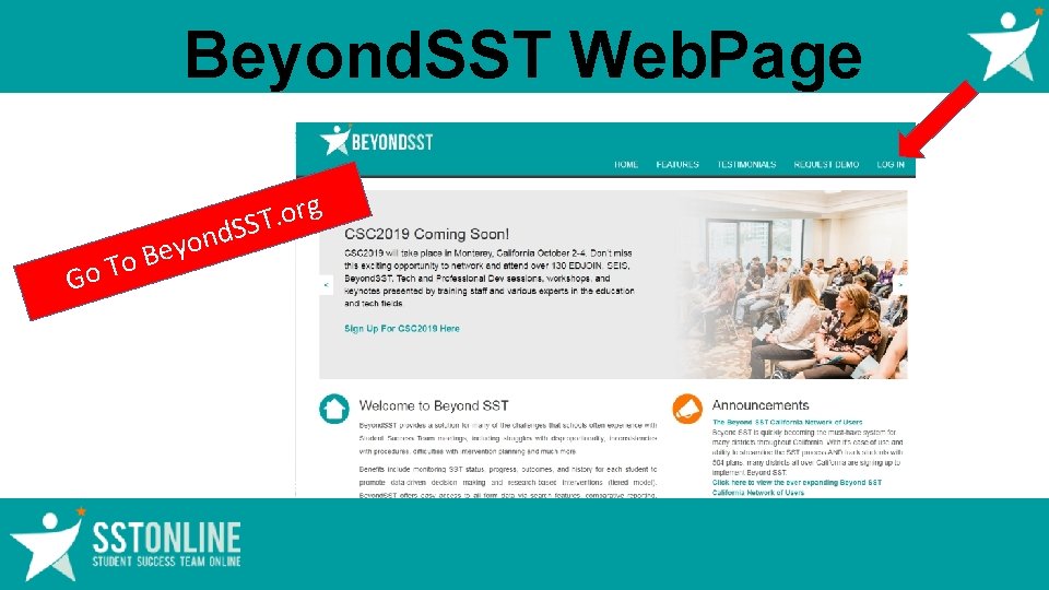 Beyond. SST Web. Page Go T n o y e o. B rg o.