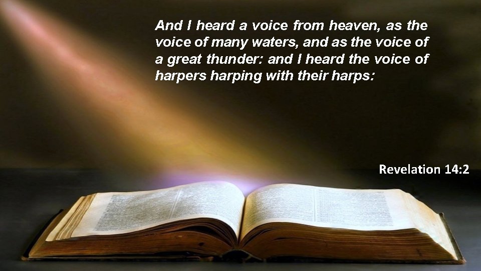 And I heard a voice from heaven, as the voice of many waters, and