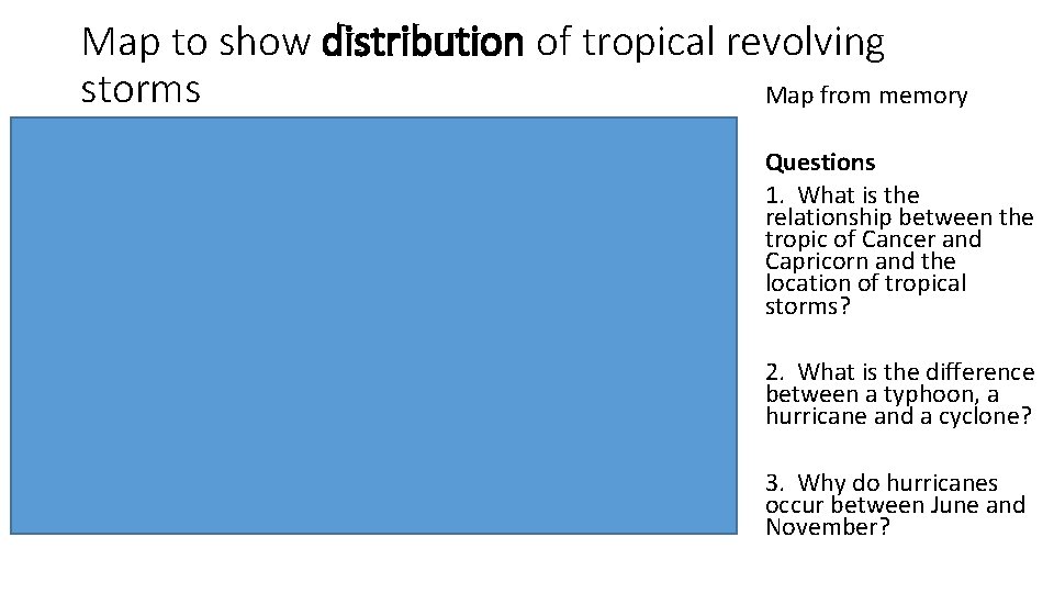 What does distribution mean Map to show distribution