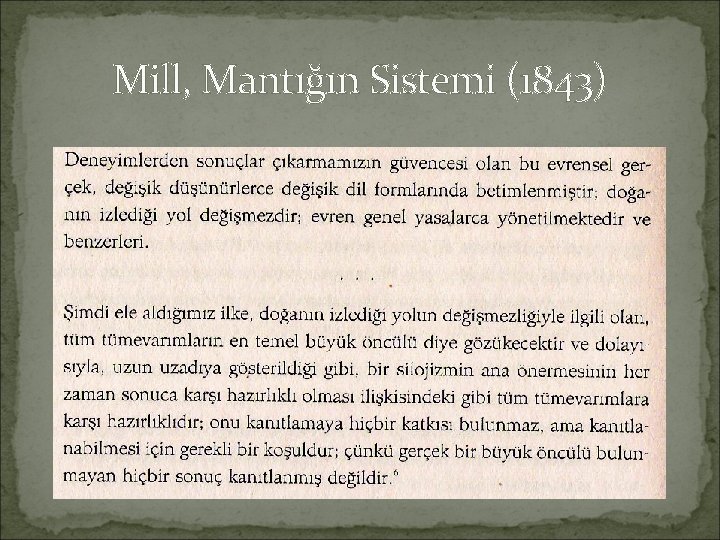 Mill, Mantığın Sistemi (1843) 