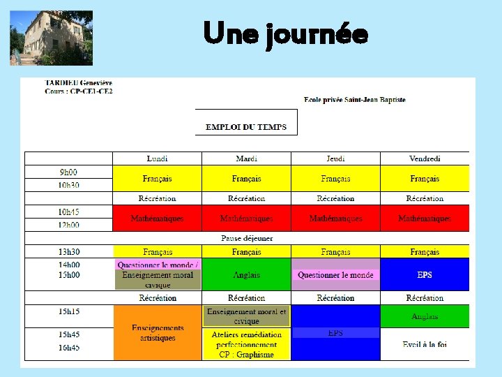 Une journée 