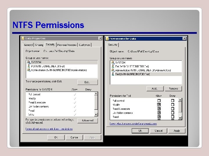 NTFS Permissions 