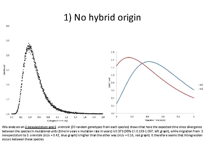 1) No hybrid origin IMa analyses on S inexspectatum and S. orientale (20 random