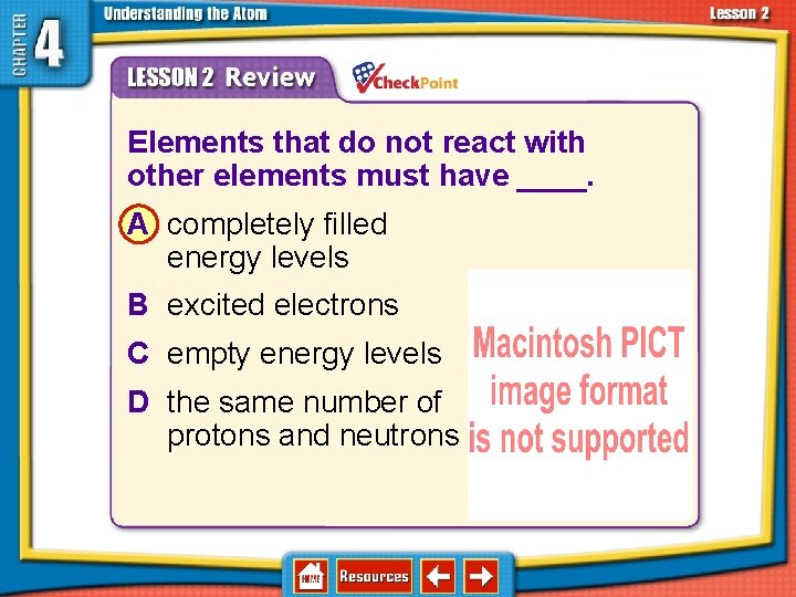 4. 2 Discovering Parts of the Atom 1. 2. 3. 4. A B C
