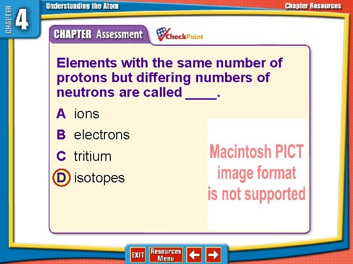 1. 2. 3. 4. A B C D Elements with the same number of