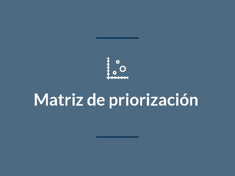 Matriz de priorización 