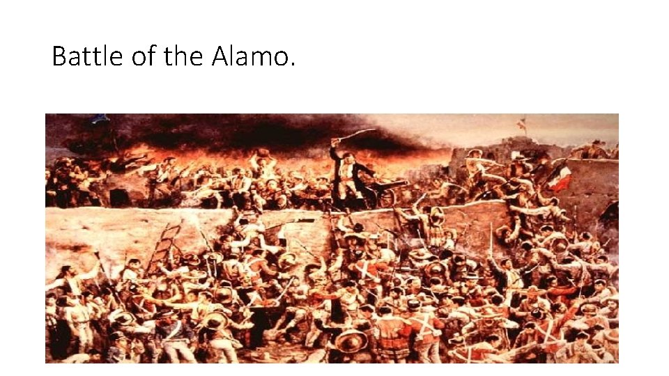 Battle of the Alamo. 
