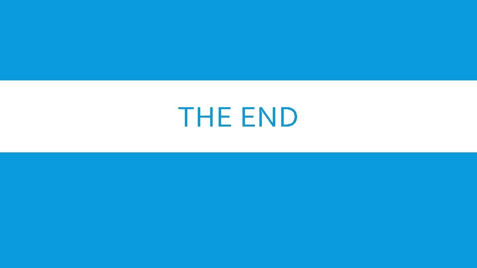 THE END 