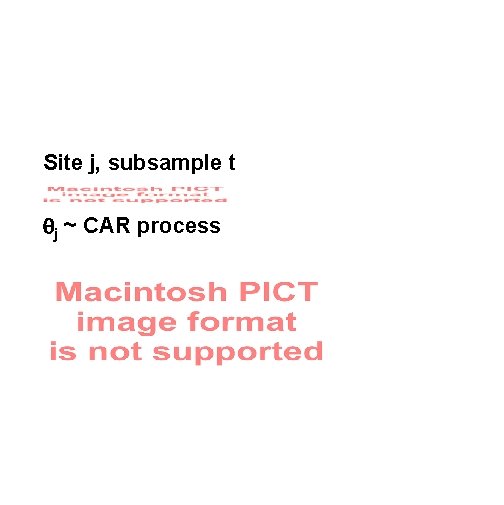 Site j, subsample t qj ~ CAR process 
